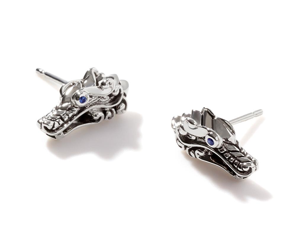 Naga Heritage Silver Stud Earrings